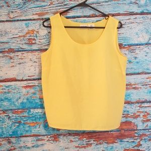 Yellow Chiffon Top